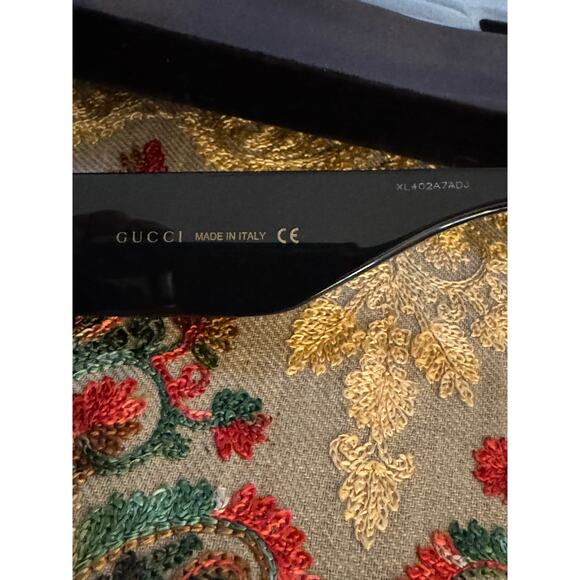 Gucci GG 0808S 001 Black/Gray Round Cat Eye Women\'s Sunglasses main image 6